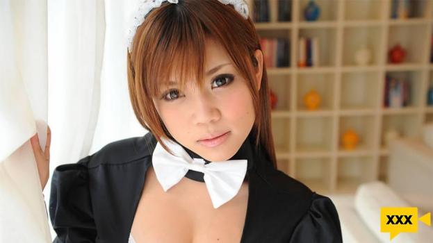 ⁣Nene Azami - Naughty Maid Nene Azami has huge tits that get cum all over them
