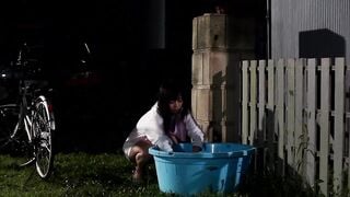 JUC-724 晴れ時々、雨 ～濡れ透ける人妻の下着と柔肌～ 羽月希