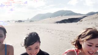 BBAN-391 하마사키 마오와 아이미 리카가 한여름의 해변에서 현지 여자를 입설해 레즈 헌팅! 우리와 함께 기분이 좋아지자!