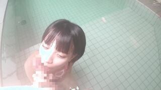 TANF-003 夏休み日焼けあとが残る雪乃ちゃんとごっくんプール教室