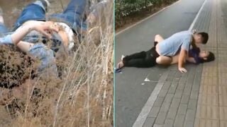 【极品稀缺❤️大开眼界】精彩公共场所啪啪被偷拍❤️最强刺激性爱甄选❤️小情侣学校走廊做爱 饥渴小情侣席地而战