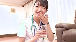 KING-147 現役ナースが挑戦するザーメン搾精チャレンジ！絶倫デカチンから手コキしゃぶフェラナマ膣コキで精液を20ml絞り採れたら賞金100万円優しすぎる白衣の天使は