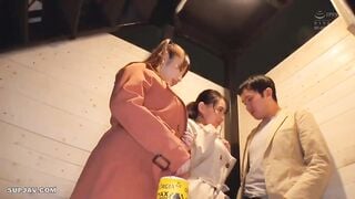【モザイク破壊】EBOD-889 いきなりMcup×Jcup逆ナン 超乳モンスター痴女の肉感サンドイッチハーレム 吉根ゆりあ 水原みその