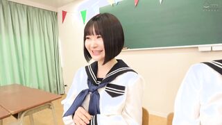 DVDMS-974 学校帰りの仲良し女子○校生3人組が挑戦！射精させたら負け！ハラハラドキドキちんちん危機一発ゲーム！手コキ→フェラ→パイズリ→最後は生挿入の過激寸止め！