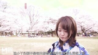 【國產精品】兔子先生TZ-054 爸气十足EP9 和服妹妹赏樱花