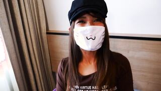 FANH-160 拒絕露臉的20歲辣妹模特Kimino醬摘下面具，用沒有橡膠的陰莖製成性感活塞，連續高潮的魅力模特暴露在公眾面前她的臉暴露在外，並在她的陰戶裡生出精液。