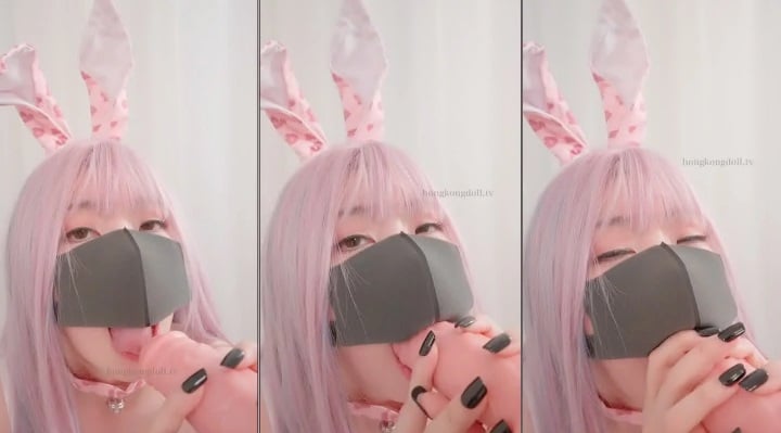 ⁣【超唯美❤️極品女神】火爆網紅玩偶姐姐『HongKongDoll』最新三月私信特輯 你的復活節淫娃兔兔 高清720P