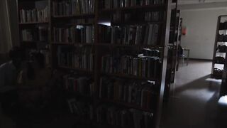 MOON-012 「あの人と付き合いたい…(心の声)」夜の図書館で静寂告白性交 弥生みづき