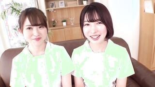 SKMJ-449 Wカワイイ看護師さん！「射精不全に悩む男性患者を看護してくれませんか？」オナニーじゃないと射精できない遅漏チ○ポを気持ちよーく改善治療///W白衣の天使