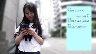 EKDV-729 教室では優等生な教え子と… 隠れ肉食系ビッチな黒髪女子に誘われ制服姿のままの彼女に何度も中出ししてしまった放課後ラブホ 上田紗奈