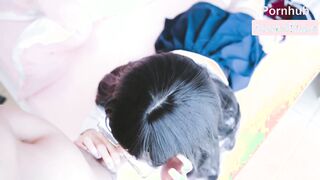 최신 핫 P 사이트 연예인 복지 소녀 "AsamiSusu Susu"타락한 섹스 작품 - 흰색 스타킹과 아름다운 다리, JK 유니폼, 콘돔없는 섹스, 음란 한 말과 비명, 고화질 720P 풀 버전