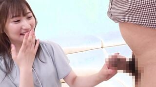 109IENFH-30703 お尻のキレイな素人お姉さん！ パンティ越し素股してもらえませんか？ 恥ずかしいけど興奮しちゃって顔は真っ赤！パンティはベッチョリ！勝手にハミ