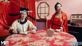 [국내 고품질 제품] Madou Media RS019 Lustful Jin Ping Mei, 큰 가슴과 아름다운 소녀의 음란 한 봄 풀기 -Xian'er Ai