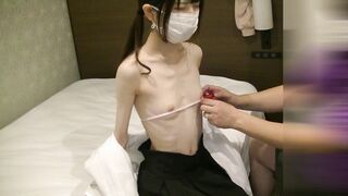 FC2-PPV-2405703 個人撮影　華奢貧乳の超スレンダー女子大生　初めての撮影　身体測定編　j-73-1-1