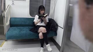 【モザイク破壊】DANDY-812 最終電車で痴女とまさかの2人きり!J○Ver向かいの座席でパンチラしてくる…