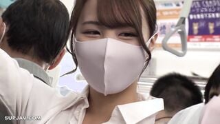【モザイク破壊】DANDY-878 マスク越しのキスは最高の前戯!美淑女に満員状態で息がかかるほど密着し…