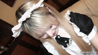 FC2-PPV-4717543 【無】メチャカワ白ギャル**時代のメイドコス持参！似合い過ぎです⤴やっぱりエッチ好きで終始楽しんでる姿が最高！こんなキャストなら幾らでも課