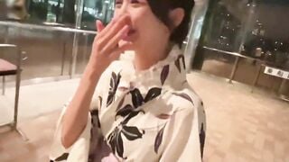 FC2-PPV-4719201 激アツ！真夏の夜のイチャラブおせっせ・浴衣がヤバすぎるスレンダー美乳な最強ビジュ強女子大生・20歳⇒ピンクの膣内に大量中出し『らん』