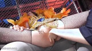 【モザイク破壊】DLDSS-407 人妻サンバNTRド田舎の村おこしで際どい衣装の巨乳妻に発情して夏祭り中出しカーニバル開催 入田真綾