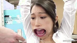 【モザイク破壊】MIAA-404 喉ボコ顔面マ○コ女 アナコンダ舌蹂躙 女上司食道調教イラマチオ 佐伯由美香