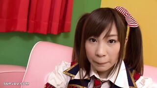 【モザイク破壊】AOZ-057 縞パンツインテール微少女 水玉レモン