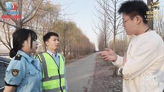 星空传媒XKVP048 暴躁女交警惨遭纨绔官二代强操 橙子
