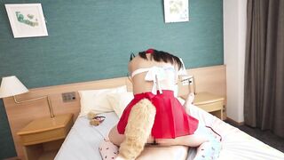 FC2-PPV-4771905 【初回限定】モデル志望の元気さんに卑猥コスプレ面接！なし崩しに触られて剛毛パンティヌレヌレ敏感ボディ！喉奥圧迫イラマに泣きながら嬉しイき！