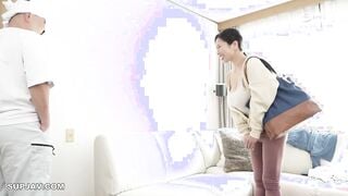 【モザイク破壊】HBAD-715 ムチムチ爆乳の家政婦がノーブラ軟体エロポーズで誘惑してくる 山瀬美紀