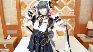 FC2-PPV-4775771 【無/本数限定価格】ガチでかわいいチェシャーコスで膣奥＆口内2発射！イキまくりのキツまんドスケベメイドがダンナさまの精子を搾り取る！