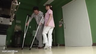 【モザイク破壊】MANE-004 完全M男化入院生活 入院したら担当ナースが巨尻のドSでストレス発散の院内ペットに調教された僕。 小川桃果
