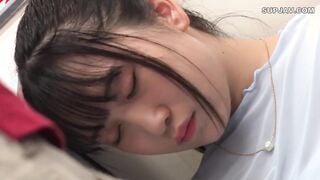 【モザイク破壊】NHDTC-002 電車の中でインナーを抜き取られ透け巨乳を見られる羞恥で抵抗できないシアーシャツ女子