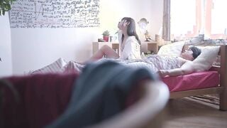 EBWH-263 終電逃して新卒女子社員の部屋に泊まることに…部屋着のカル●ンクライ●姿と美クビレ巨乳ボディに興奮し一晩中アスリート並みに貪り合った。 設楽ゆうひ