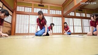 【モザイク破壊】SDDE-747 突然、どろっどろ精子が降り注がれる日常 「常にぶっかけ」競技かるた部 ～クラブ合宿編～ 女子6名の顔面を流れる、爽やかな汗と濃厚精子 こ
