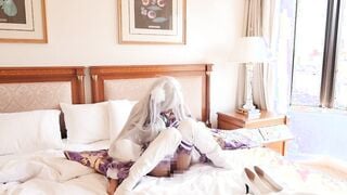 FC2-PPV-4783532 【個撮中出しコスＨ♥】身長145cm奇跡の**巨乳天使×白髪ハーフエルフ！！