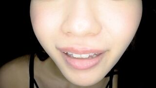 Y-266a 【個人撮影】笠木いちかの口内観察 舌を磨いて指しゃぶって開口器で口内見せながら喜悦（よが）る