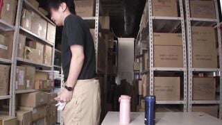 SCPX-047 「可愛い！」と思える顔だけで選んだ入社1週間未満の新人従業員にこっそり媚薬を飲ませ強制発情！！社内倉庫で声を我慢しながらガクブル潮吹きしちゃう超敏感女を