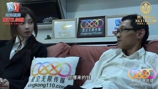 星空传媒XKG244 用大鸡巴狠狠惩罚性感黑丝经理 露露