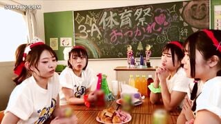 【モザイク破壊】HUNTC-434 体育祭のあとで開放的になったクラスのエロ可愛い一軍女子たちと青春ハーレム乱交！普段は絶対に交わることのない男女が浮かれ気分でコンドーム