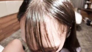 天然むすめ 100425_01 喉奥イラマで悶絶する男のヨガり顔に興奮する