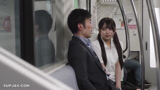 【モザイク破壊】MOON-049 最終接吻電車 誰もいない2人きりの車内で美少女と何度もキス×キス×キス 北岡果林