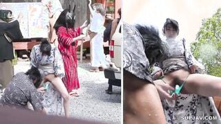 【モザイク破壊】SGKI-065 妖怪仮装盆踊りで催淫液を盛られ異物オナニー！イキ漏らし野外アクメ