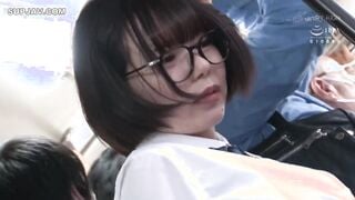 【モザイク破壊】NHDTB-587 満員バスで背後から制服越しにねっとり乳揉み痴●され腰をクネらせ感じまくる巨乳女子○生14