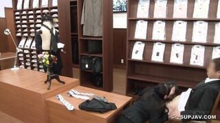 【モザイク破壊】SDDE-498 スーツ姿の女性従業員のフェラごっくんが人気のお店 紳士服のふぇらやま