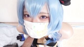 FC2-PPV-4820849 【モ無/期間限定再販】原ネ申の甘雨ちゃん！喉奥イラマとガン突きスパンキングでアヘ顔晒して汚く感じるJDレイヤーに生中出し！