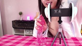 WAAA-573 「ネッチョネチョでイカせてアゲるん」ベロキス顔面特化オナサポ！涎まみれ舐めシャブリ体液グチュ濡れイクイク密着！体液のベチョネロ音に溺れる主観ASMR仕様