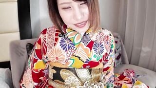 天然むすめ 010226_01 振袖の下はＧカップの爆乳だった