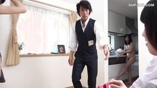 【モザイク破壊】SW-350 夫婦対抗野球拳！人妻がじゃんけんに負けて夫の前でスッポンポン！マ○コ濡れ濡れ奥さんは夫の目の前で他の男のチ○ポいかせるまでしゃぶったりハメた