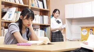 DANDYA-019 図書館にいる地味OLにスカート内手マンでレズ堕ちするまで何度もイかせる制服ビアン