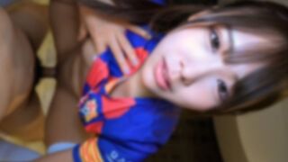 FC2-PPV-4843473 【無】元チアの体感が強烈なスパイダー騎乗位！チ〇コの先っちょから根本までしっかり締め上げる⤴初顔射に中だし！※特典高画質