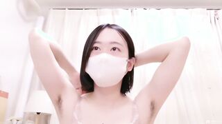 FC2-PPV-4849107 【脇毛育成観察】色白でアソコが剛毛ジャングルで可愛い女子大生の脇毛育毛観察オナニー 前半